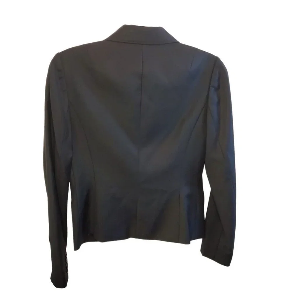 Y2K J. Crew Women's Black Super 120's 100% Wool Blazer Jacket‎ 2 Button Size 4